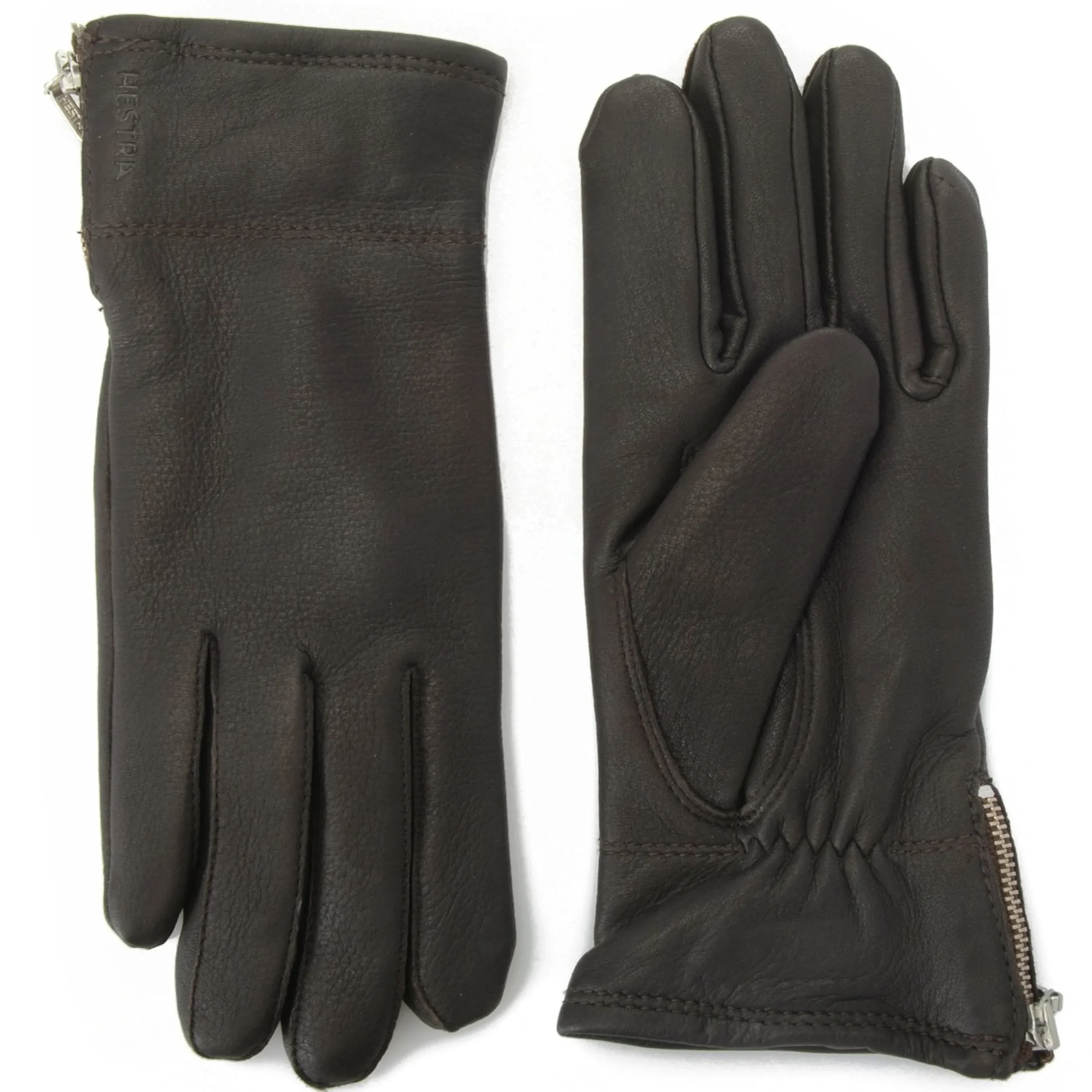 Best J. W. Hulme Co Hestra Charlene Deerskin Leather Zip Gloves