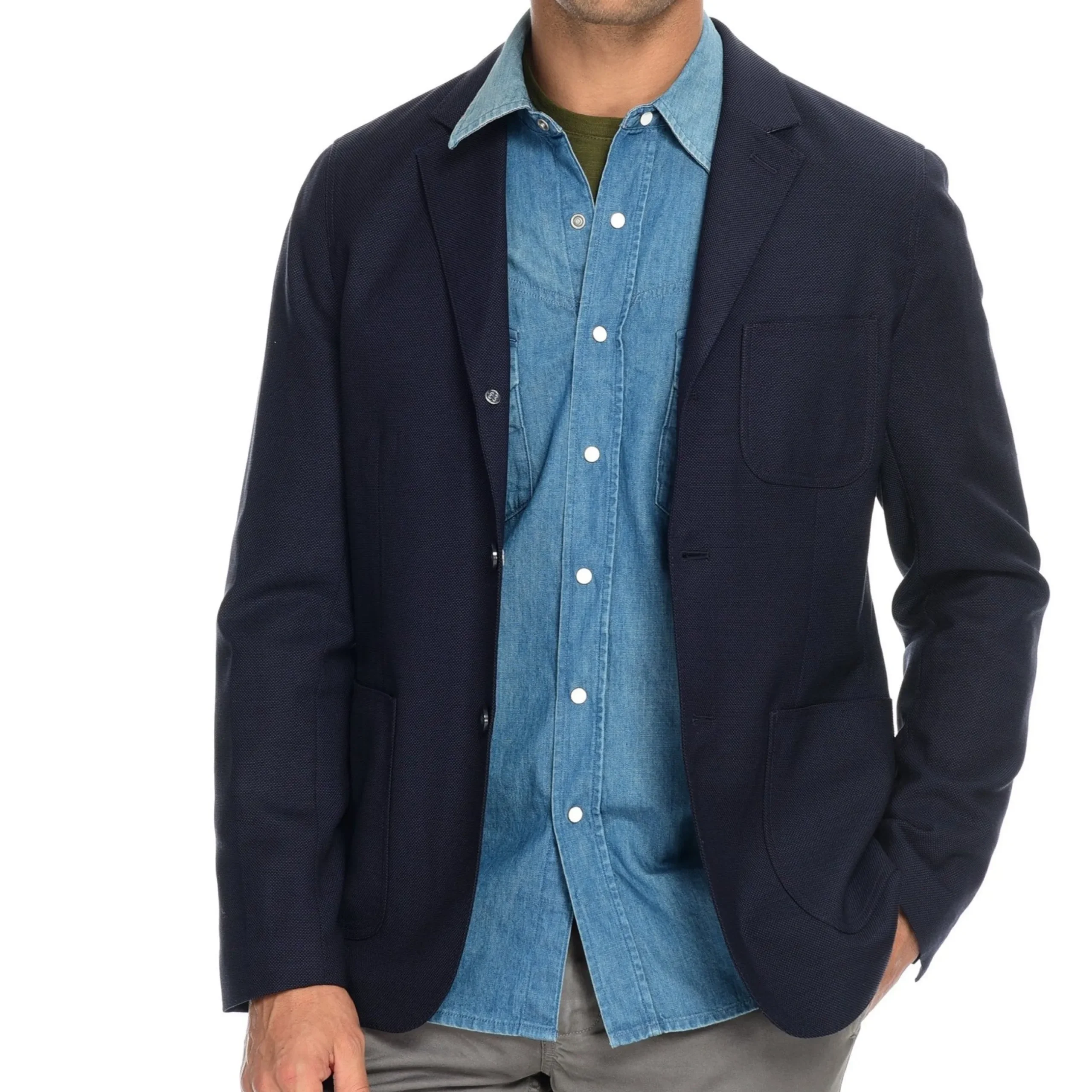 Best J. W. Hulme Co Hopsack Blazer Deep Navy