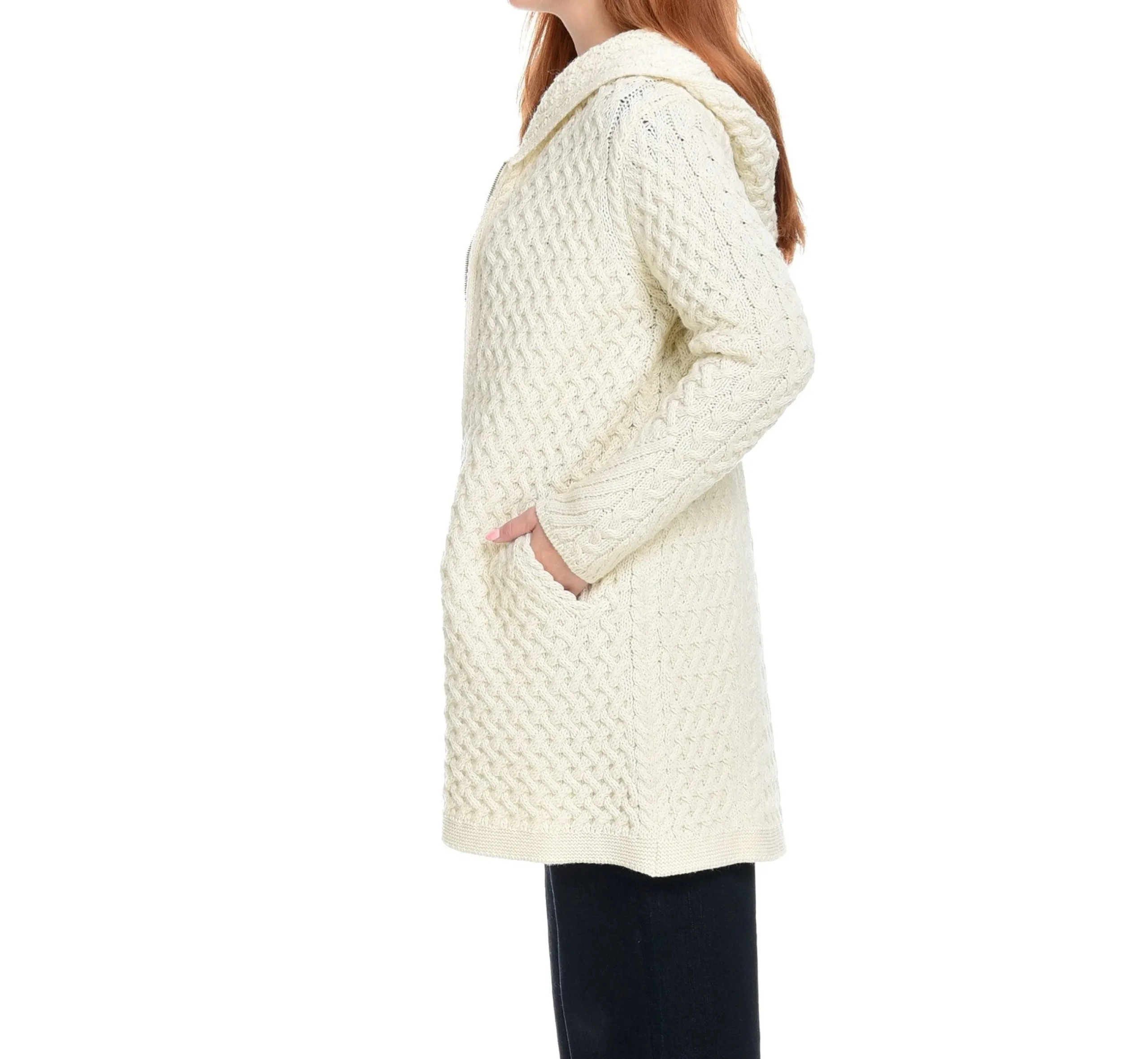 irelandseye_coolquay_trellis_hooded_sweater_2-1.webp Store J. W. Hulme Co Irelandseye Coolquay Trellis Hooded Sweater Natural