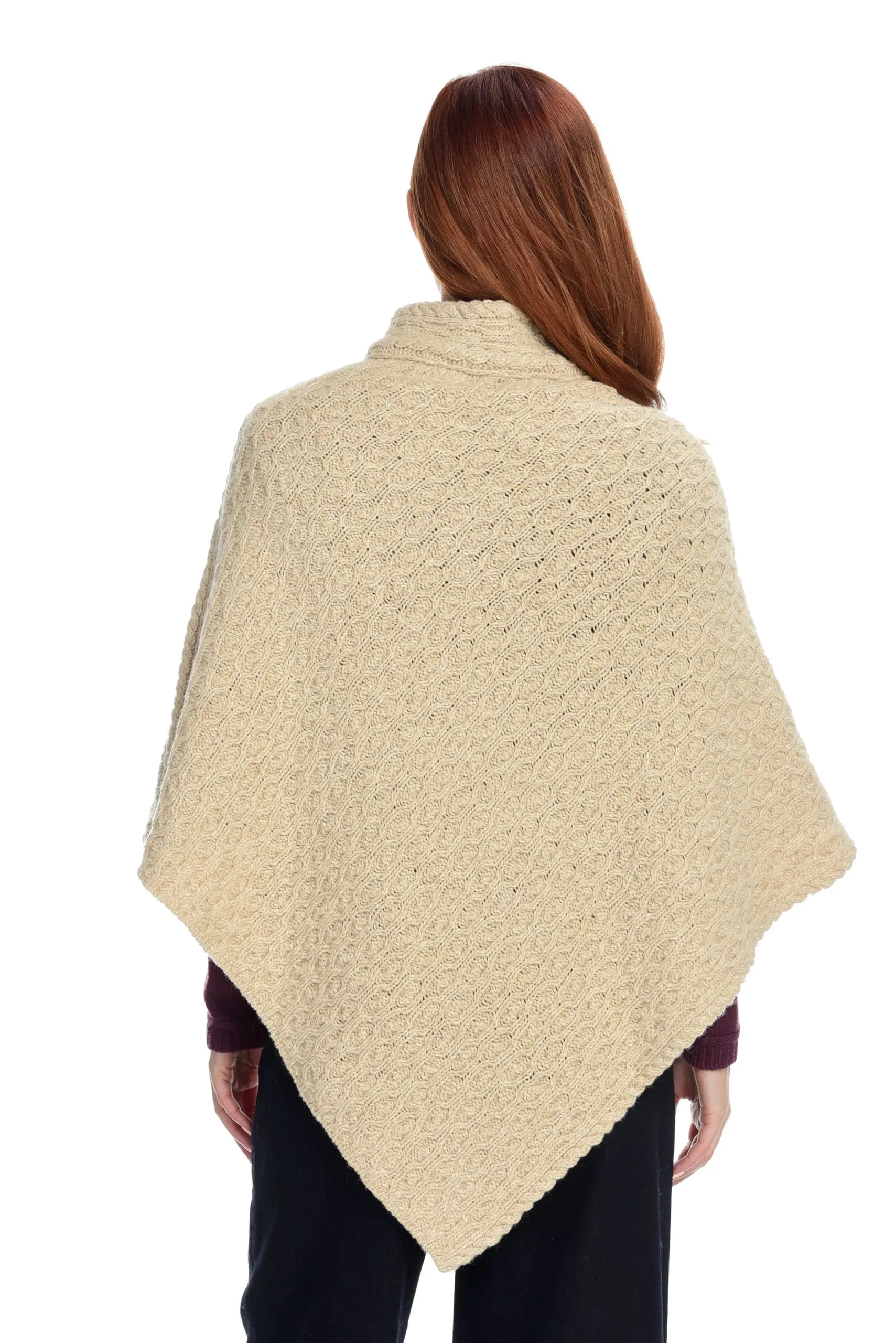 irelandseye_newport_high_neck_cable_poncho_2-2.webp Best J. W. Hulme Co Irelandseye Newport High Neck Cable Poncho