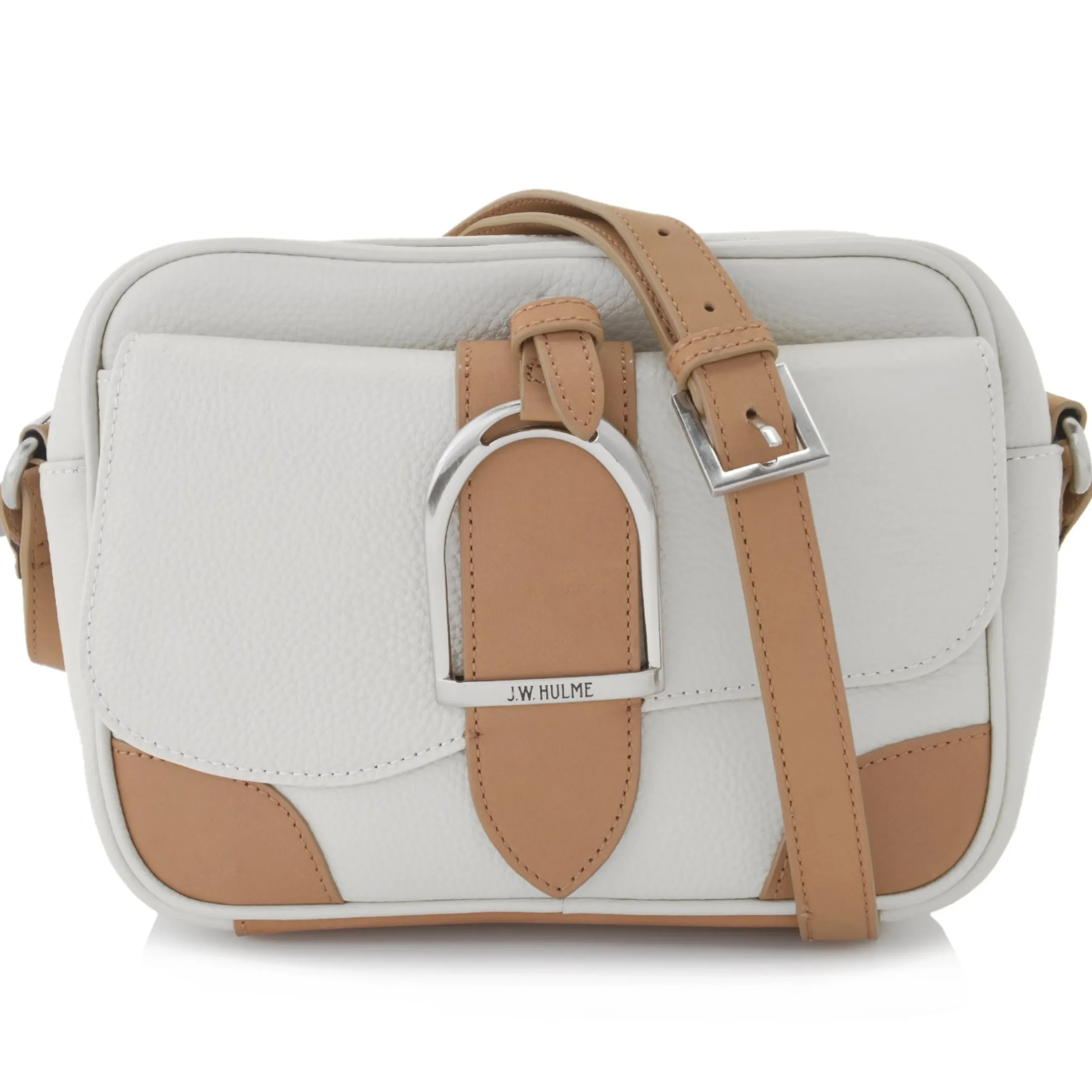 Best J. W. Hulme Co Julia Equestrian Leather Camera Crossbody Bag