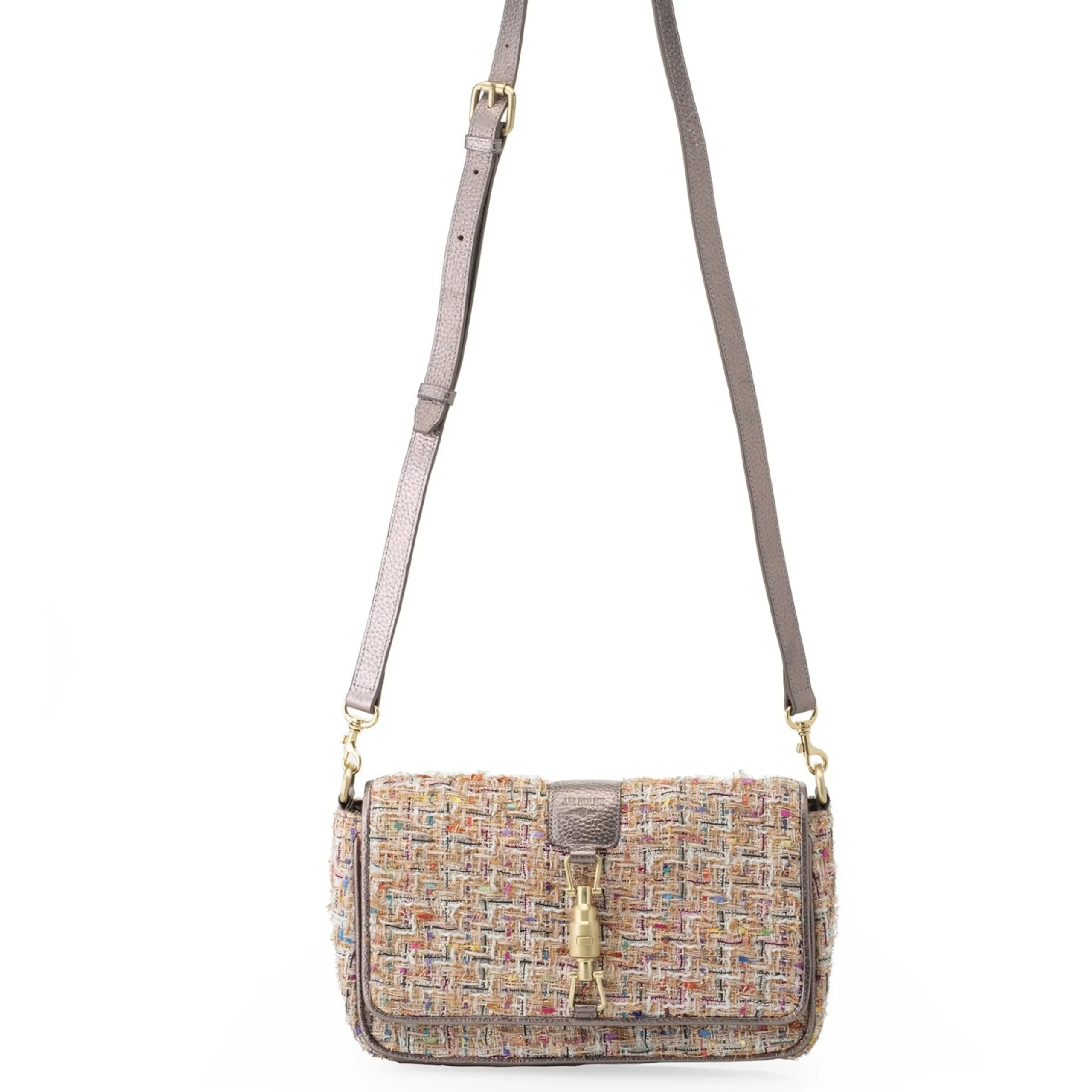 maureen_tweed__leather_crossbody_3.webp Best Sale J. W. Hulme Co Maureen Tweed & Leather Crossbody