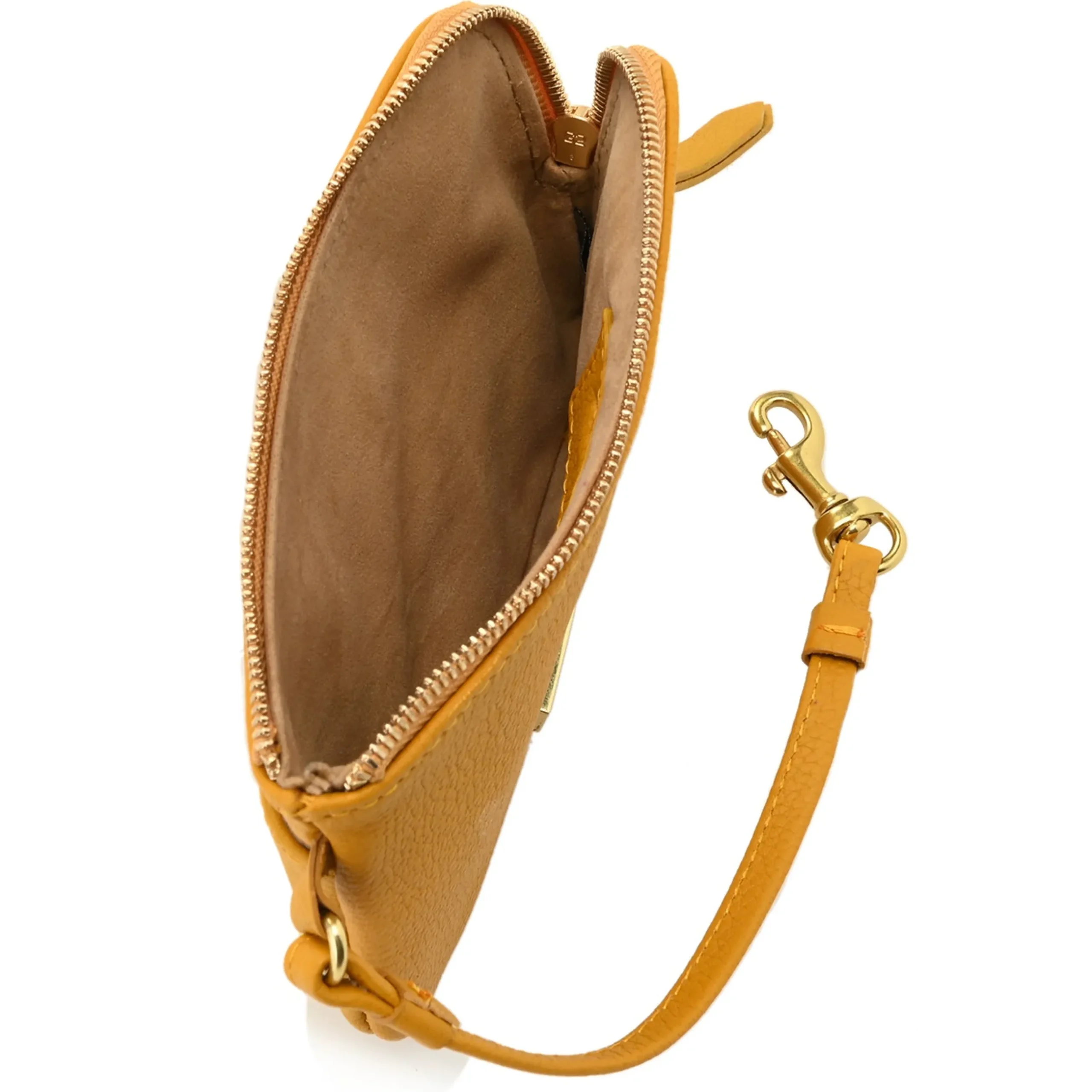 pearl_zip_wristlet_pouch_pebble_leather_5.webp Shop J. W. Hulme Co Pearl Zip Wristlet Pouch Pebble Leather