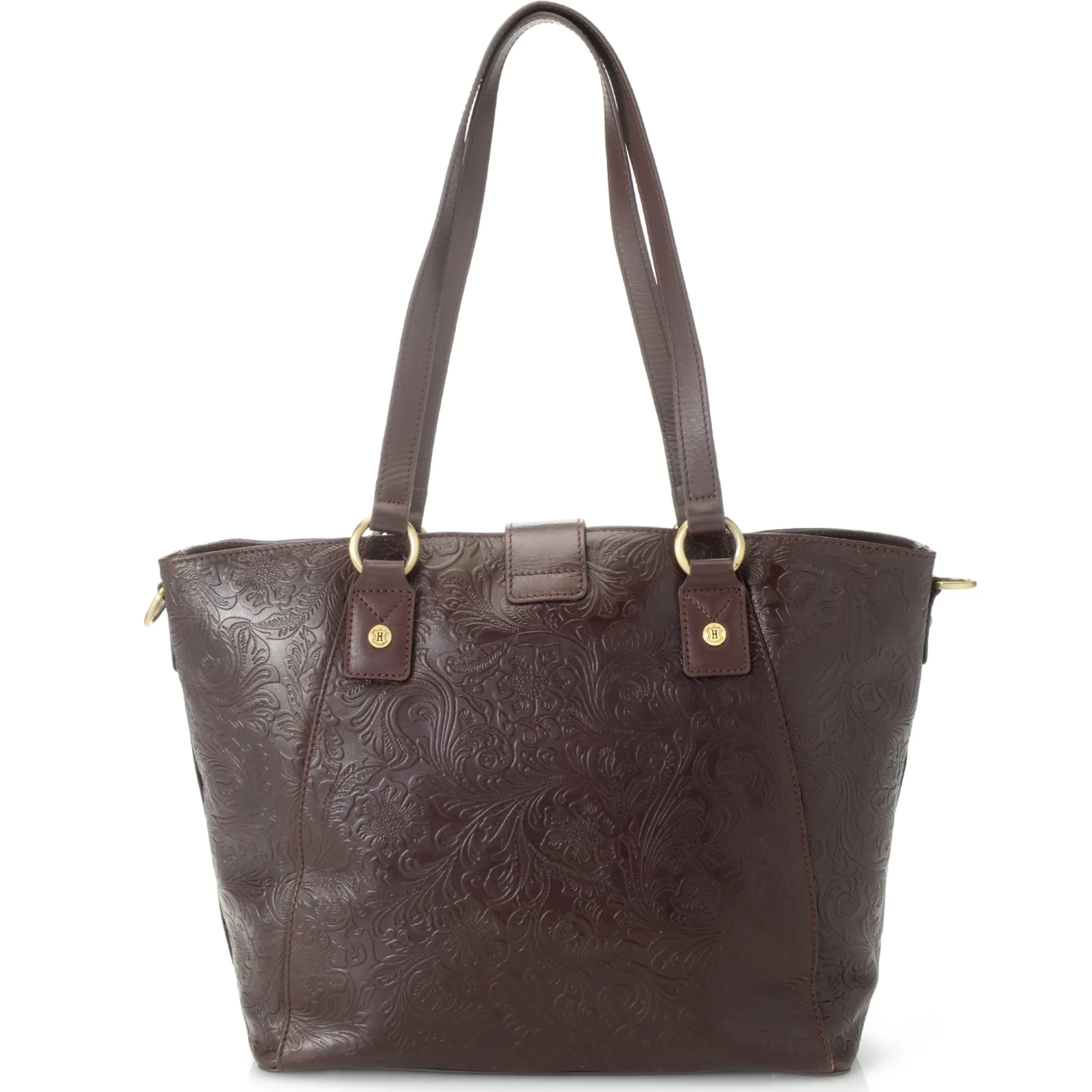 reese_tooled_leather_lock_closure_tote_bag_2.webp Hot J. W. Hulme Co Reese Tooled Leather Lock Closure Tote Bag Brown
